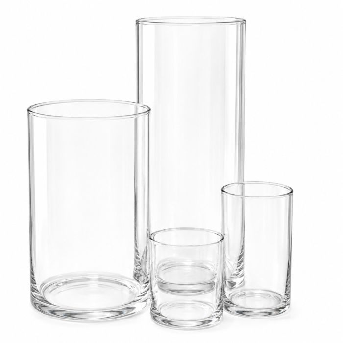 4 teiliges Zylindervasen Set mieten