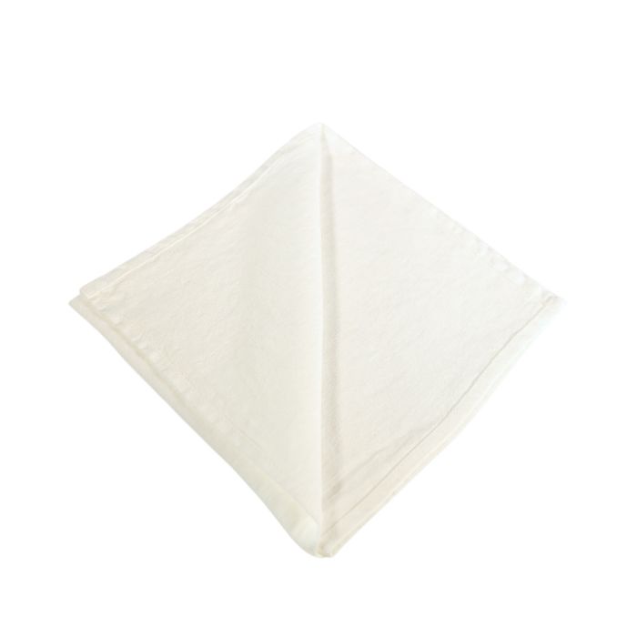 Leinen Serviette Mieten in Altweiß - 45 x 45 cm