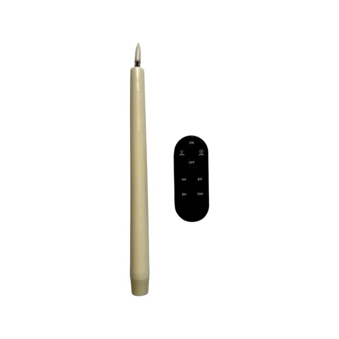 LED Stabkerze Mieten Ivory