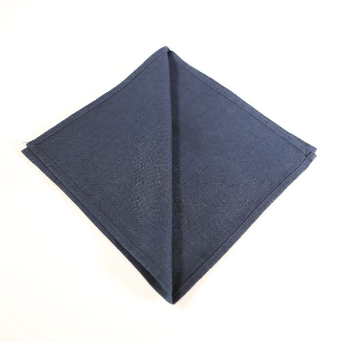Serviette Stoff Nachtblau B50 x T50 cm