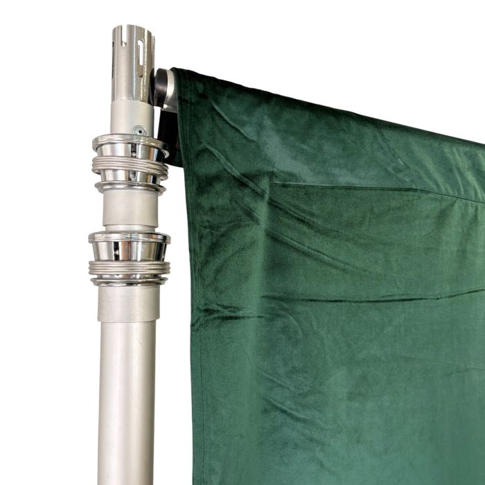 Velour Vorhang mieten – Dunkelgrün